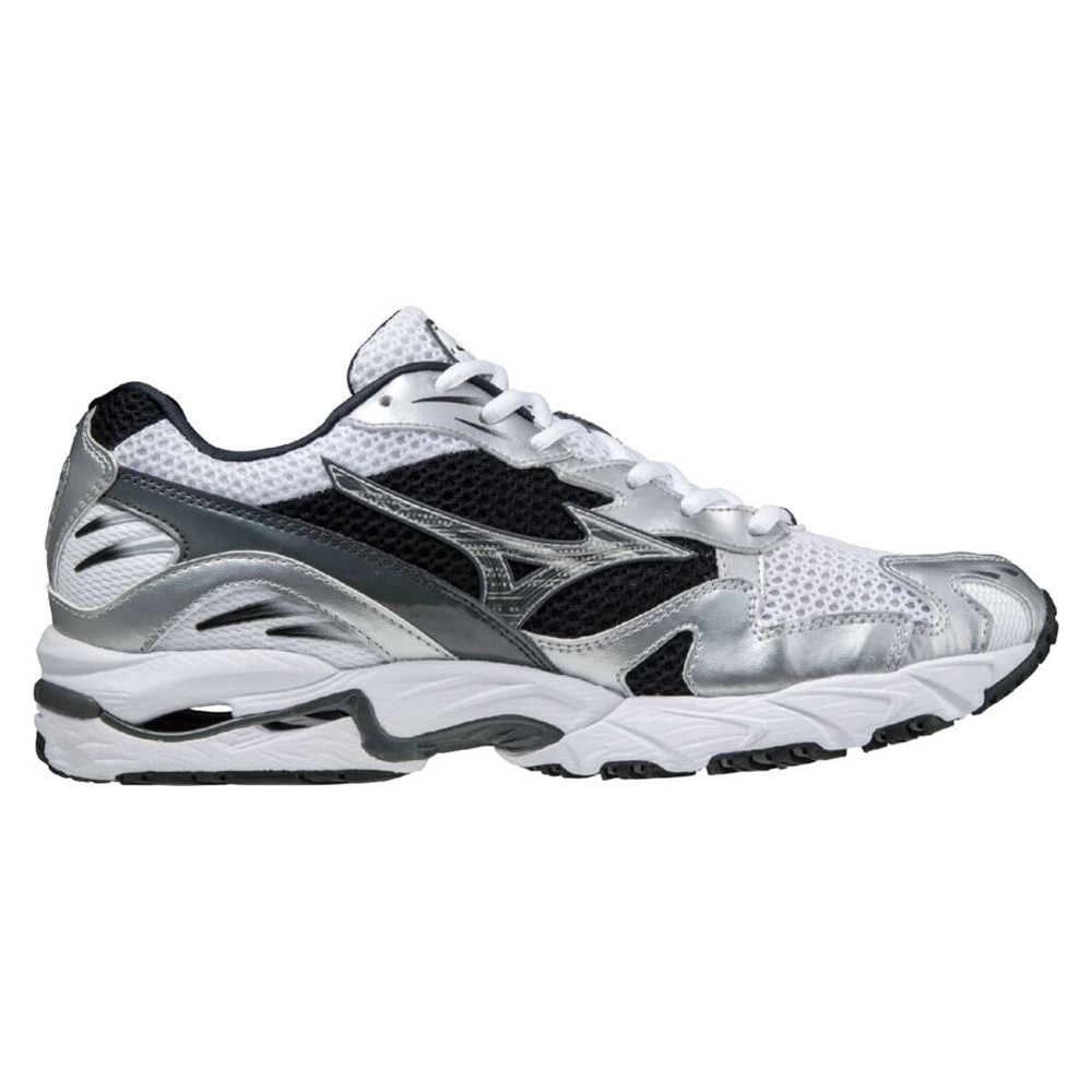 ミズノ（MIZUNO）（メンズ、レディース）ランニングシューズ スニーカー ウエーブ ライダー 10 ホワイト ブラック D1GA210405 スポーツシューズ