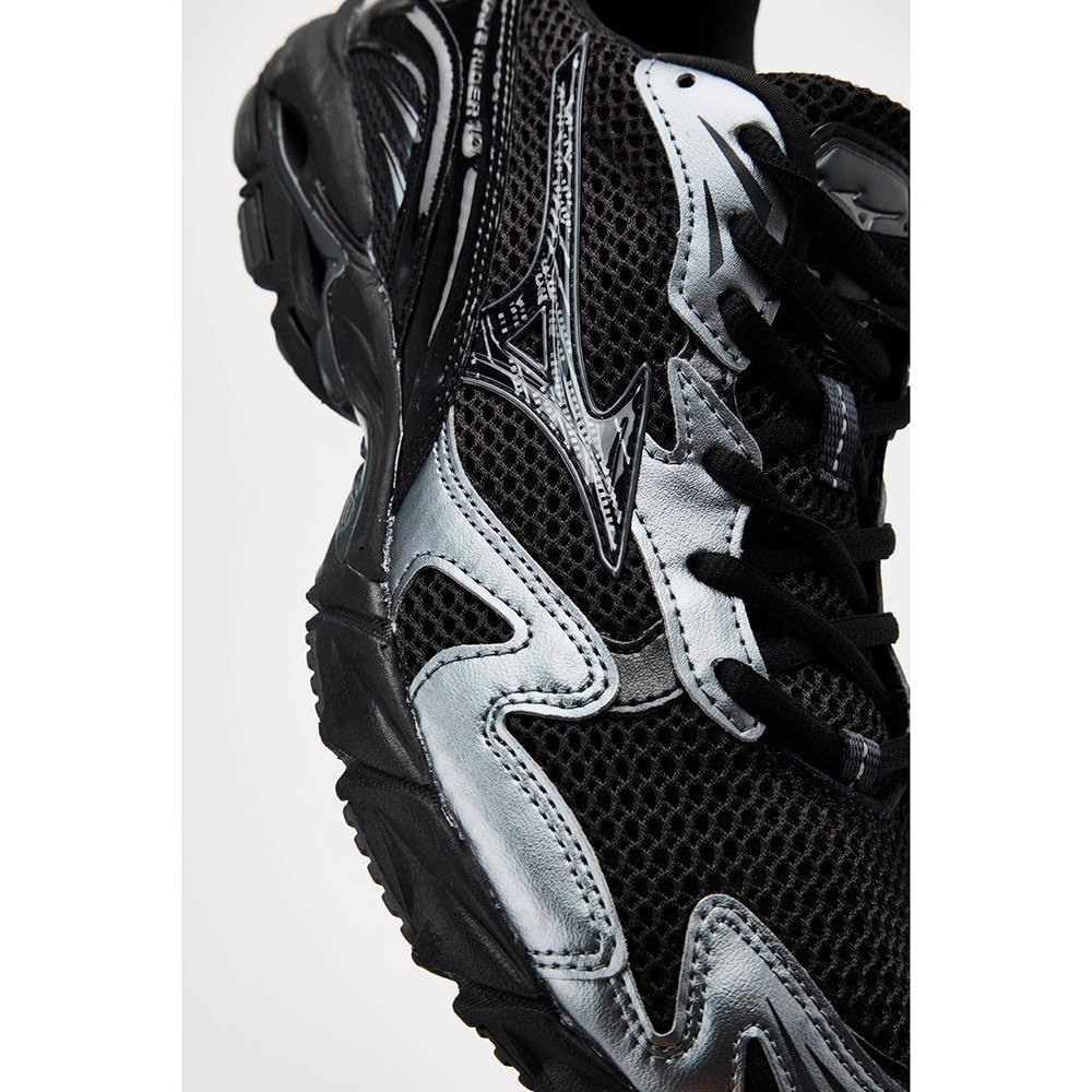 ミズノ（MIZUNO）（メンズ、レディース）ランニングシューズ タウンシューズ ウエーブライダー 10 ブラック シルバー D1GA261601 カジュアル シューズ スポーツ
