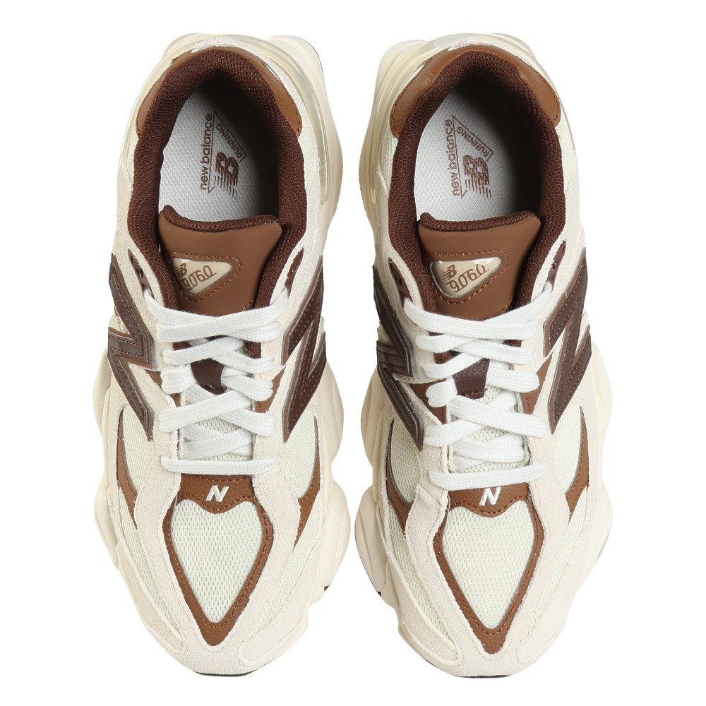 ニューバランス（new balance）（メンズ、レディース）スニーカー ランニングシューズ 90/60 ホワイト ブラウン U90603EGD スポーツ カジュアル シューズ