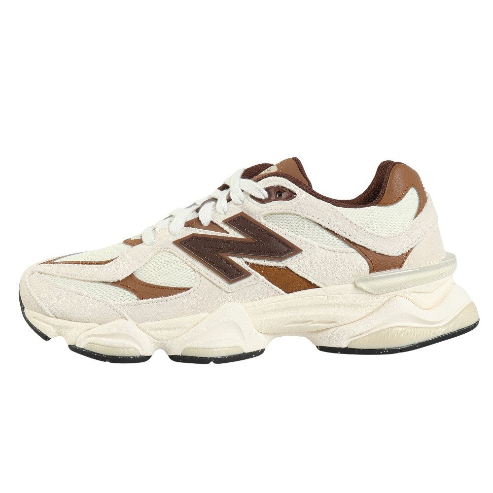 ニューバランス（new balance）（メンズ、レディース）スニーカー ランニングシューズ 90/60 ホワイト ブラウン U90603EGD スポーツ カジュアル シューズ