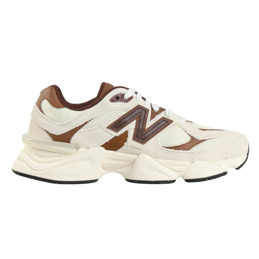 ニューバランス（new balance）（メンズ、レディース）スニーカー ランニングシューズ 90/60 ホワイト ブラウン U90603EGD スポーツ カジュアル シューズ