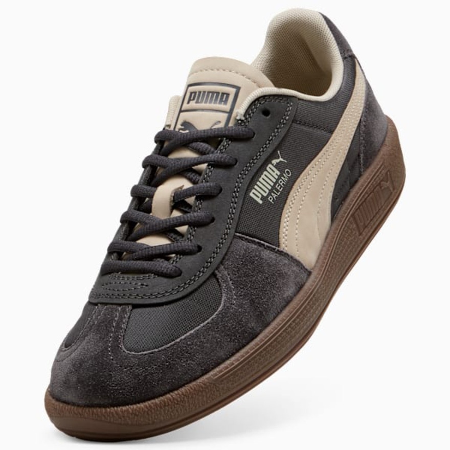 プーマ（PUMA）（メンズ）スニーカー タウンシューズ パレルモ ポップ ダークグレー 40325703 スポーツ カジュアル シューズ