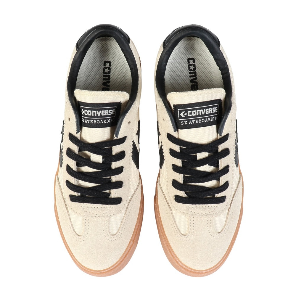 コンバース（CONVERSE）（メンズ、レディース）スニーカー タウンシューズ ロードクラシック SK OX G/B ベージュ ブラック 33701910