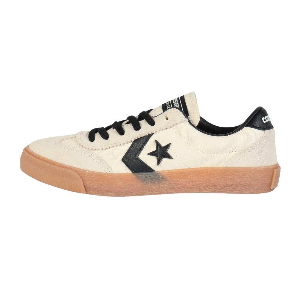 コンバース（CONVERSE）（メンズ、レディース）スニーカー タウンシューズ ロードクラシック SK OX G/B ベージュ ブラック 33701910