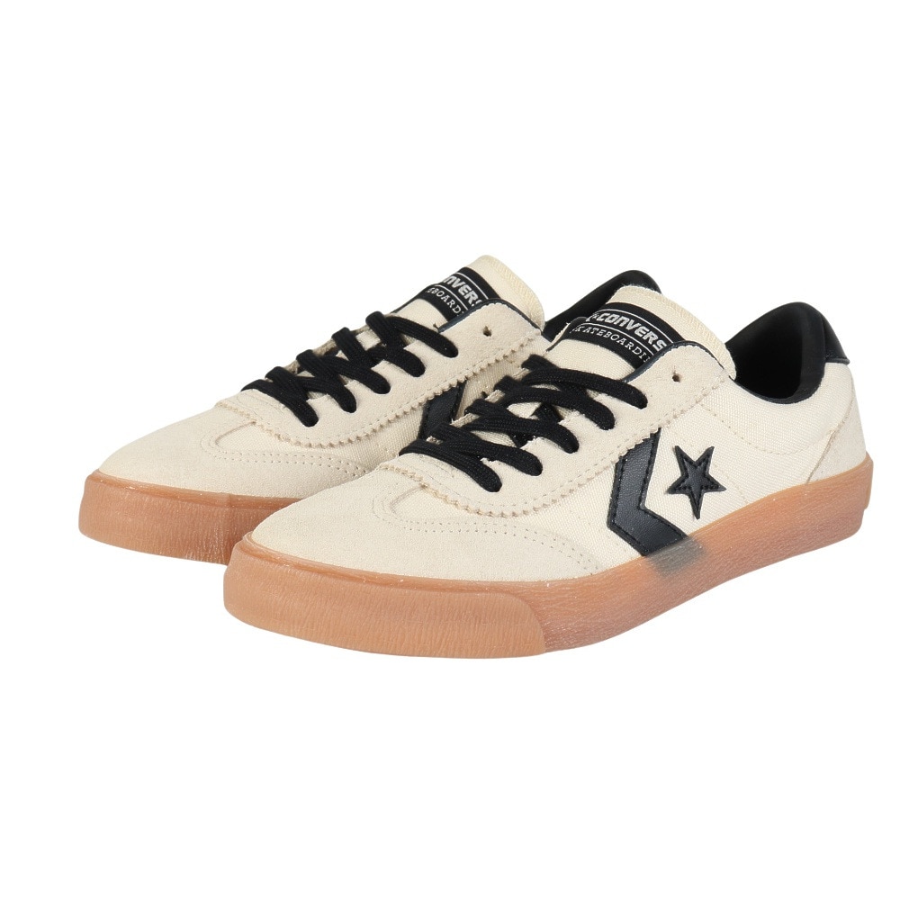 コンバース（CONVERSE）（メンズ、レディース）スニーカー タウンシューズ ロードクラシック SK OX G/B ベージュ ブラック 33701910