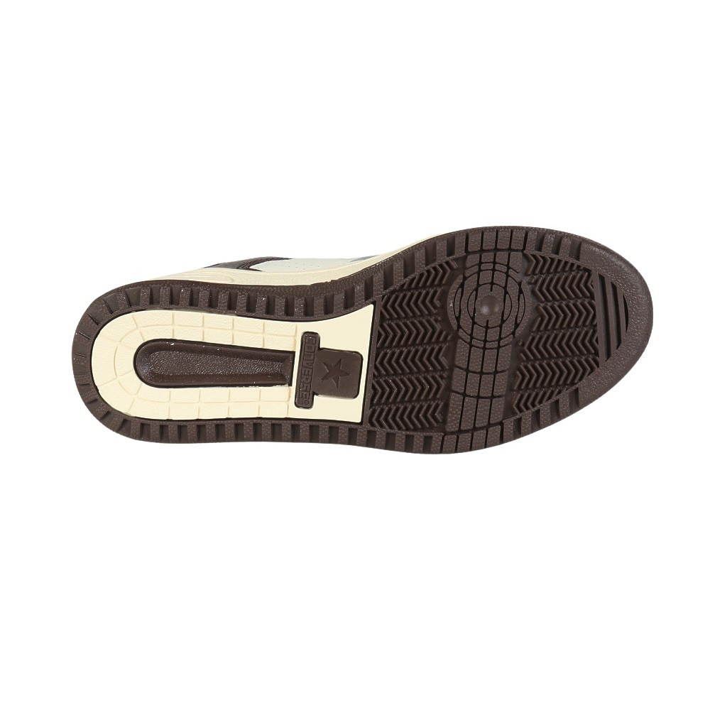 コンバース（CONVERSE）（メンズ、レディース）スニーカー タウンシューズ ウエポン SL OX O/B ホワイト ブラウン33701920