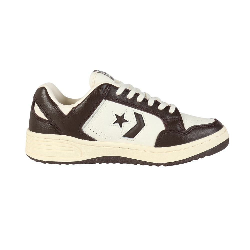 コンバース（CONVERSE）（メンズ、レディース）スニーカー タウンシューズ ウエポン SL OX O/B ホワイト ブラウン33701920