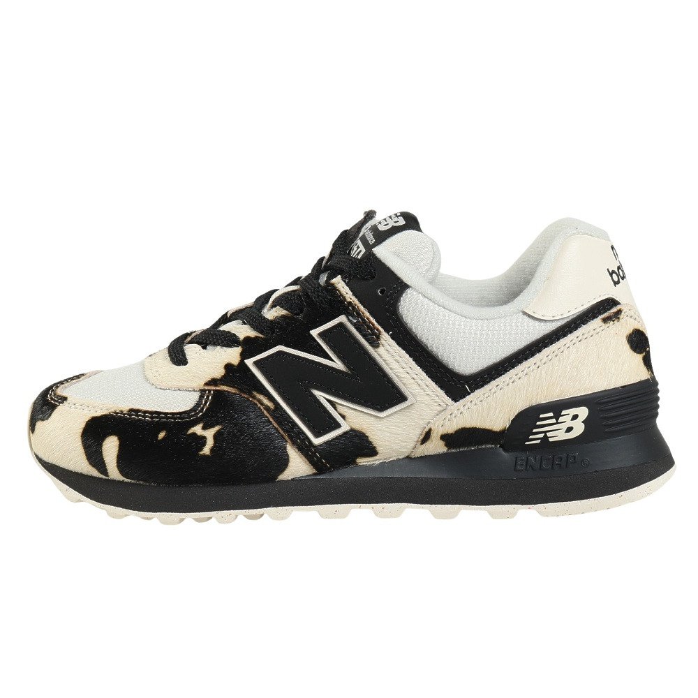 ニューバランス（new balance）（レディース）スニーカー ランニングシューズ 574 ホワイト ブラック W574PH B スポーツ カジュアル シューズ