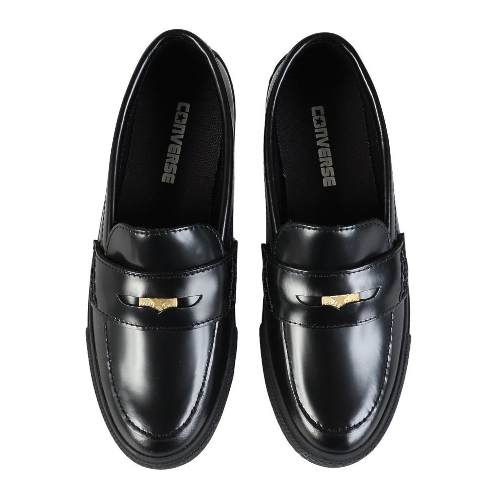 コンバース（CONVERSE）（レディース）タウンシューズ オールスター コインローファー BLK 31315091