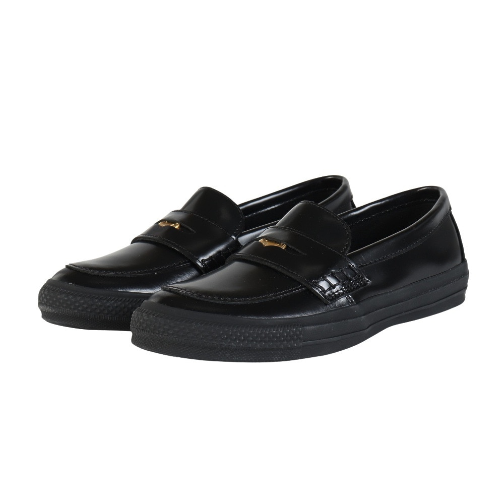 コンバース（CONVERSE）（レディース）タウンシューズ オールスター コインローファー BLK 31315091
