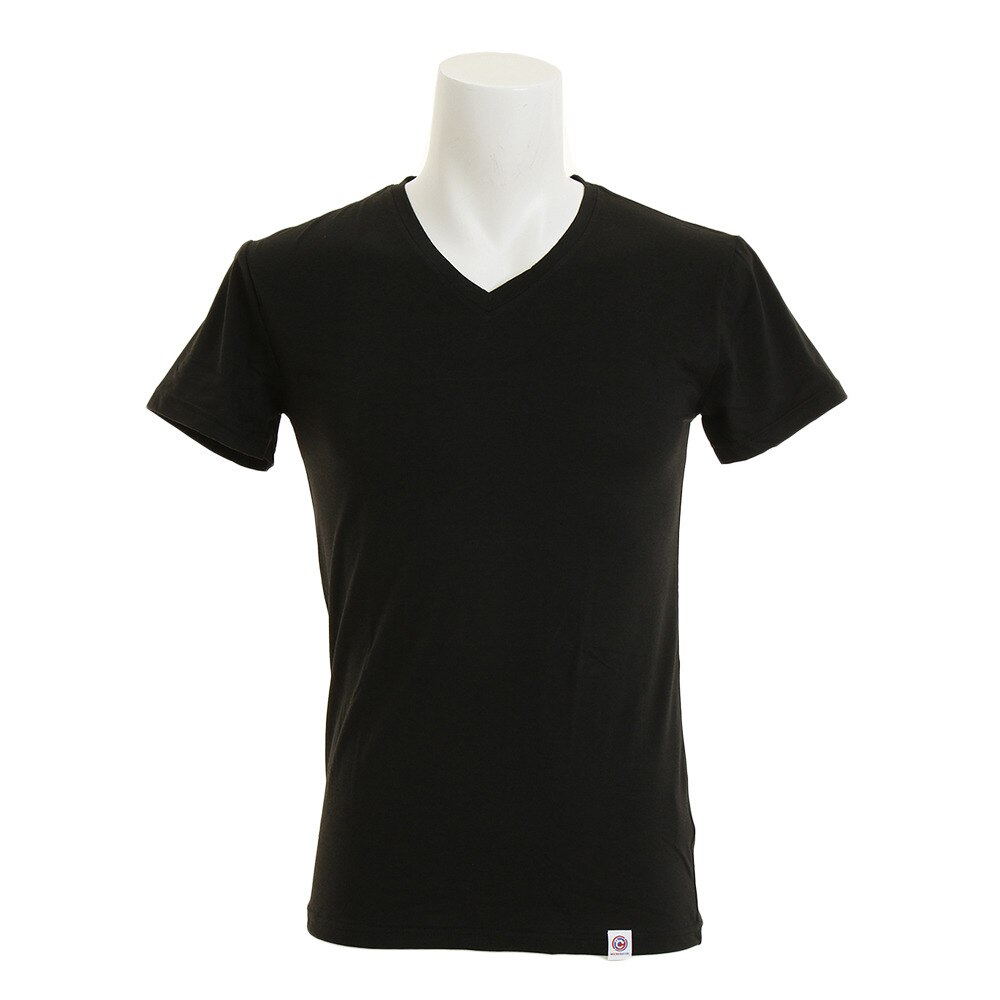  microbator 半袖 VネックTシャツ 891Q5SK2807BLK