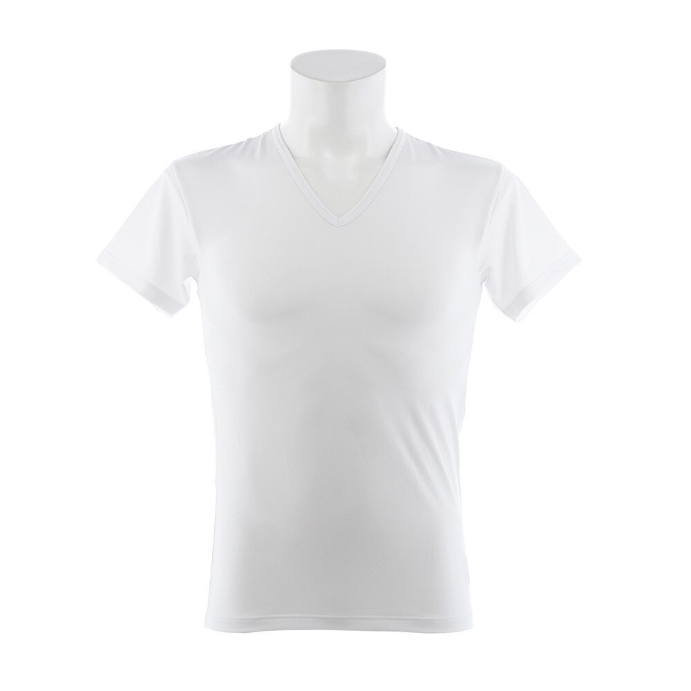  ドライプラスクール 半袖Vネックシャツ 891PA8RK8815WHT