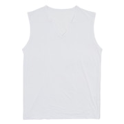 (メンズ)ドライプラスクール ノースリーブ Vネック アンダーシャツ 891PA0GC6119WHT 冷感 白