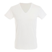 (メンズ)ドライプラスクール 半袖Vネックシャツ 891PA0GC6118WHT 冷感 白