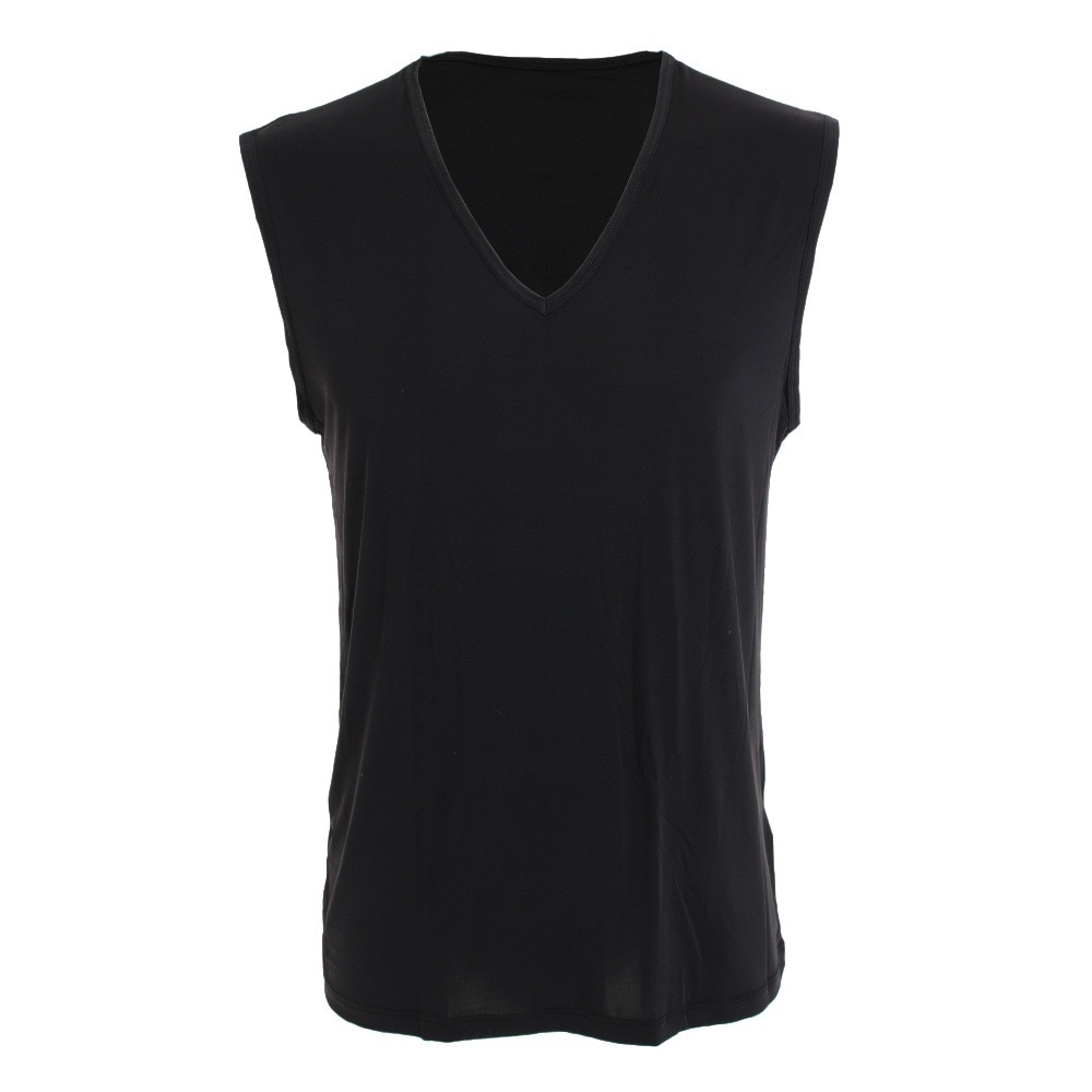  ドライプラスクール ノースリVネックシャツ 891PA0GC6119BLK