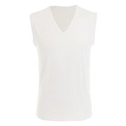(メンズ)ドライプラスクール ノースリVネックシャツ 891PA0GC6119WHT 冷感 白