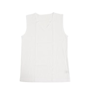 (メンズ)ドライプラス ノースリーブVネックシャツ 891PA0ASC6116WHT 白 M-3L 吸汗速乾