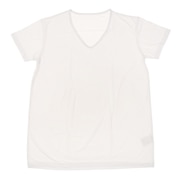 (メンズ)ドライプラスクール 半袖 Vネックシャツ 891PA0GC6118WHT 冷感 白