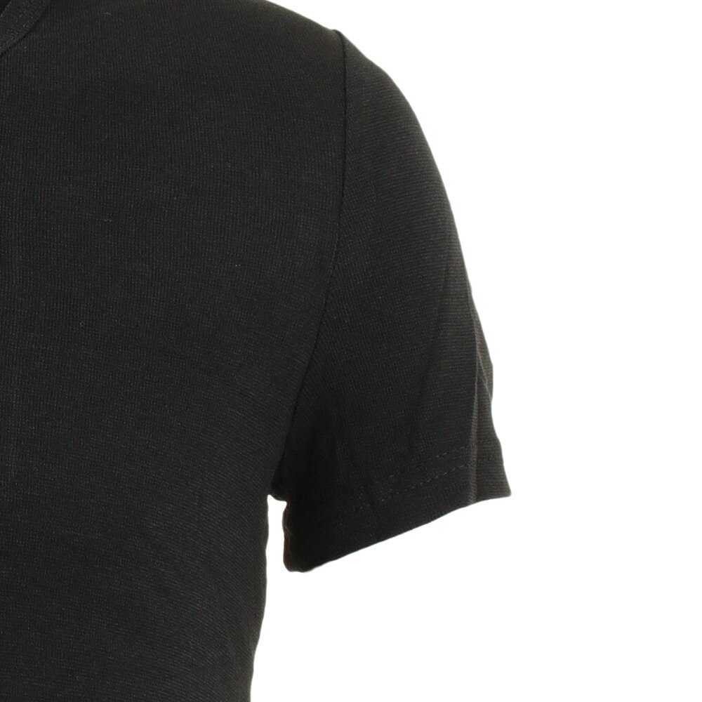 デュアリグ（DUARIG）（メンズ）ヒートクロス COTTON 半袖Vネックシャツ 891D1LS2601 BLK 防寒