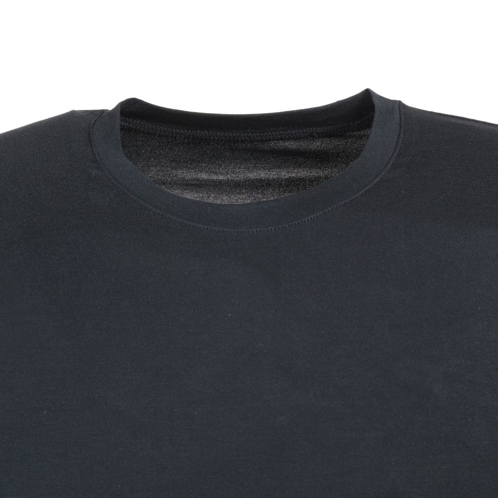 その他ブランド(OTHER BRAND)(メンズ)ヒートクロス薄手長袖クルーネックシャツ 891NN2ES0381BLK