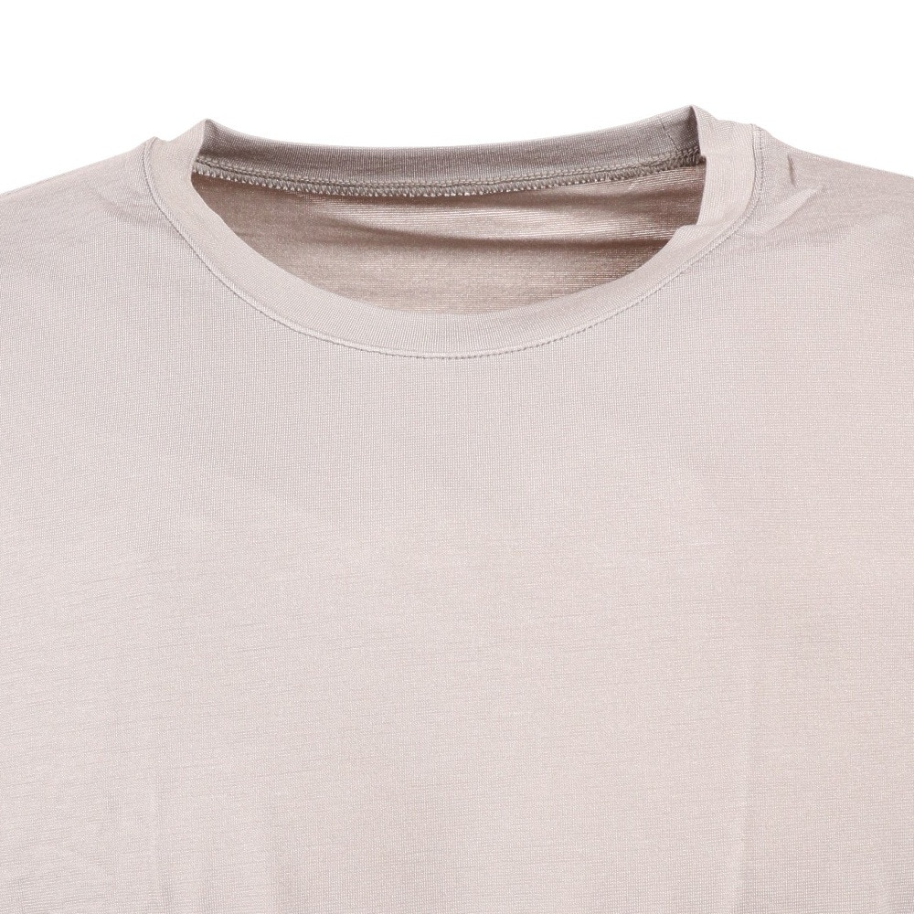 ノーブランド（NO BRAND）（メンズ）ヒートクロス薄手長袖クルーネックシャツ 891NN2ES0381GRY