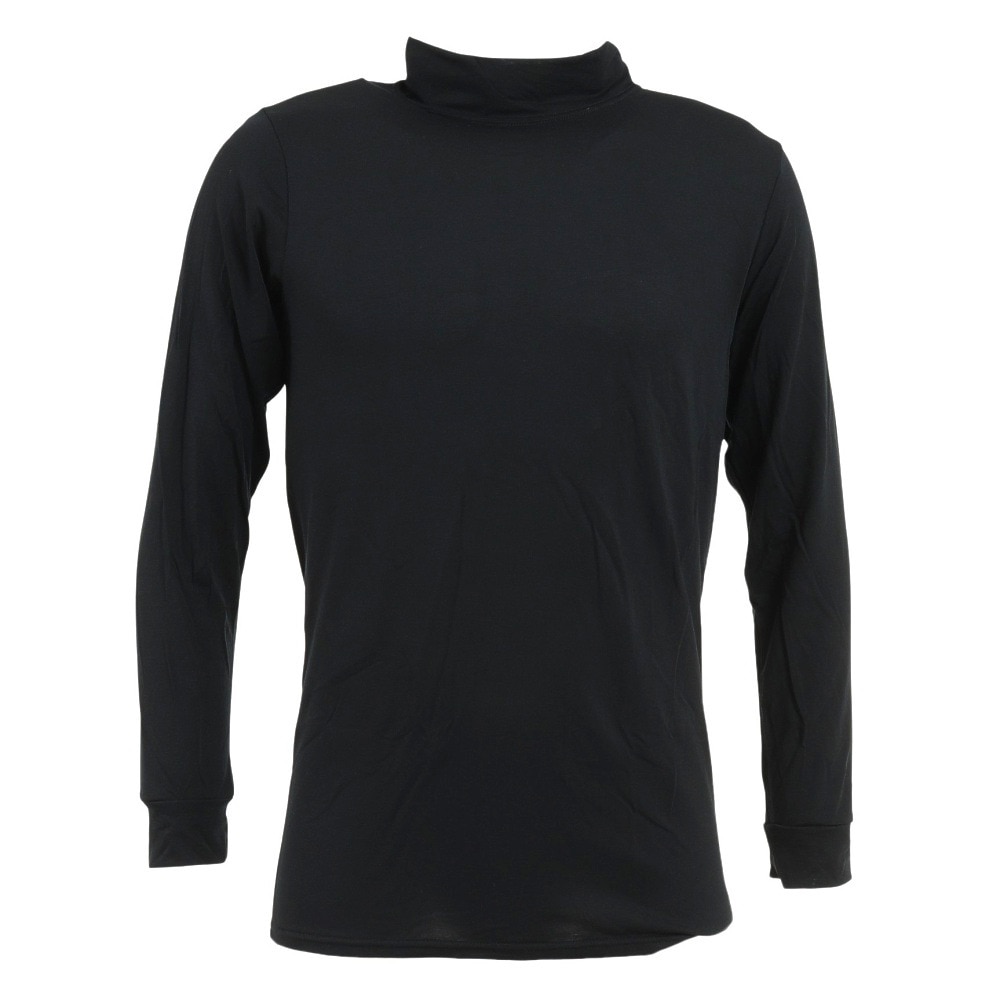 その他ブランド（OTHER BRAND）（メンズ）ヒートクロス薄手長袖ハイネックシャツ 891NN2ES0383BLK 防寒★★★