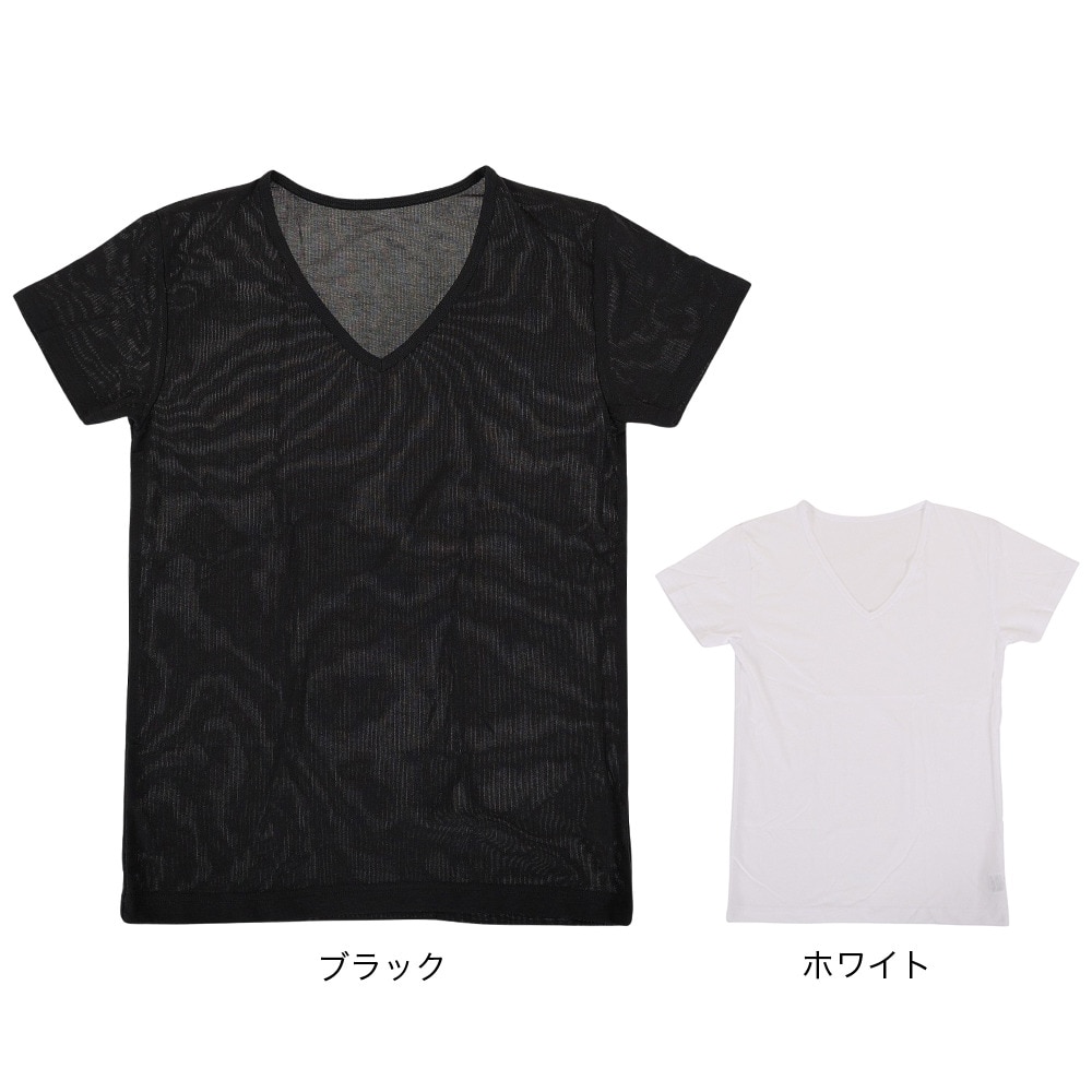 その他ブランド（OTHER BRAND）（メンズ）ドライプラス 半袖Vネック アンダーシャツ 891PA0ASC6115WHT