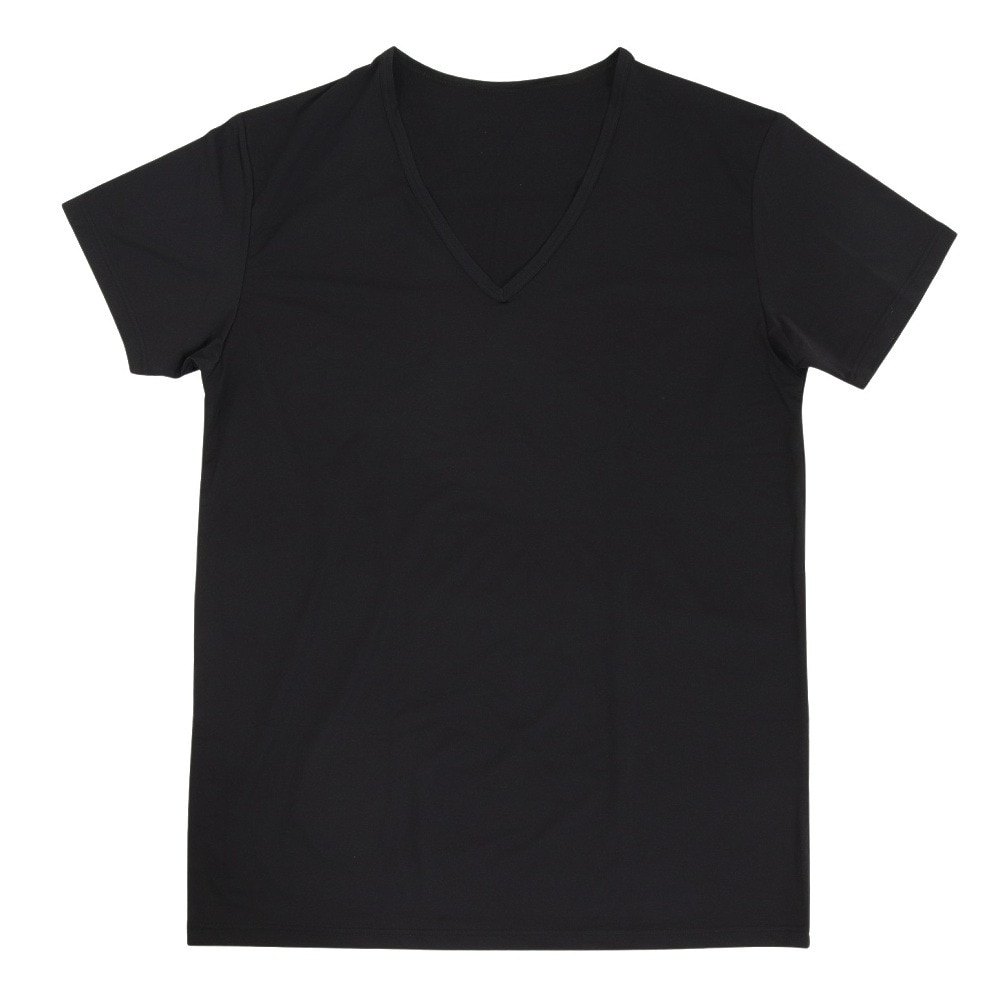 その他ブランド（OTHER BRAND）（メンズ）ドライプラスクール 半袖Vネック アンダーシャツ 891NN3GC0016 冷感 黒