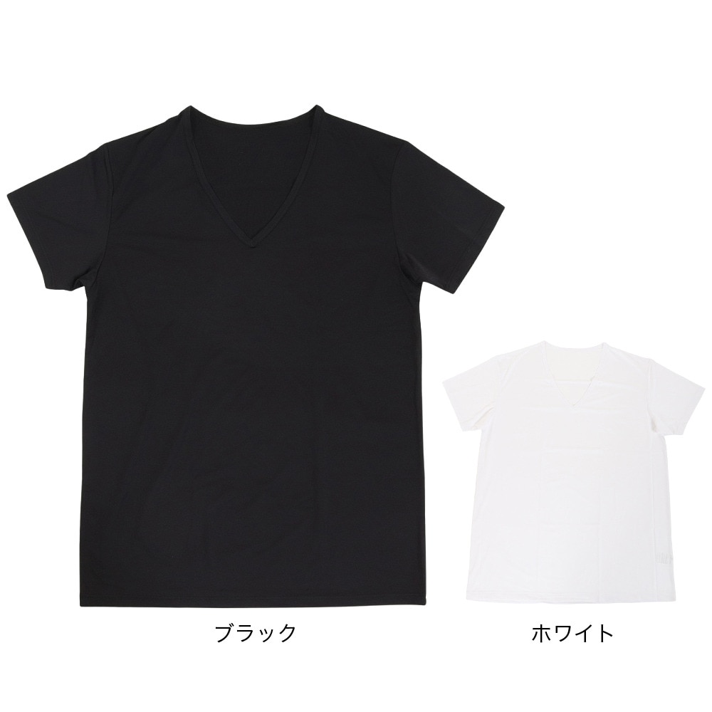 その他ブランド（OTHER BRAND）（メンズ）ドライプラスクール 半袖Vネック アンダーシャツ 891NN3GC0017 冷感 白