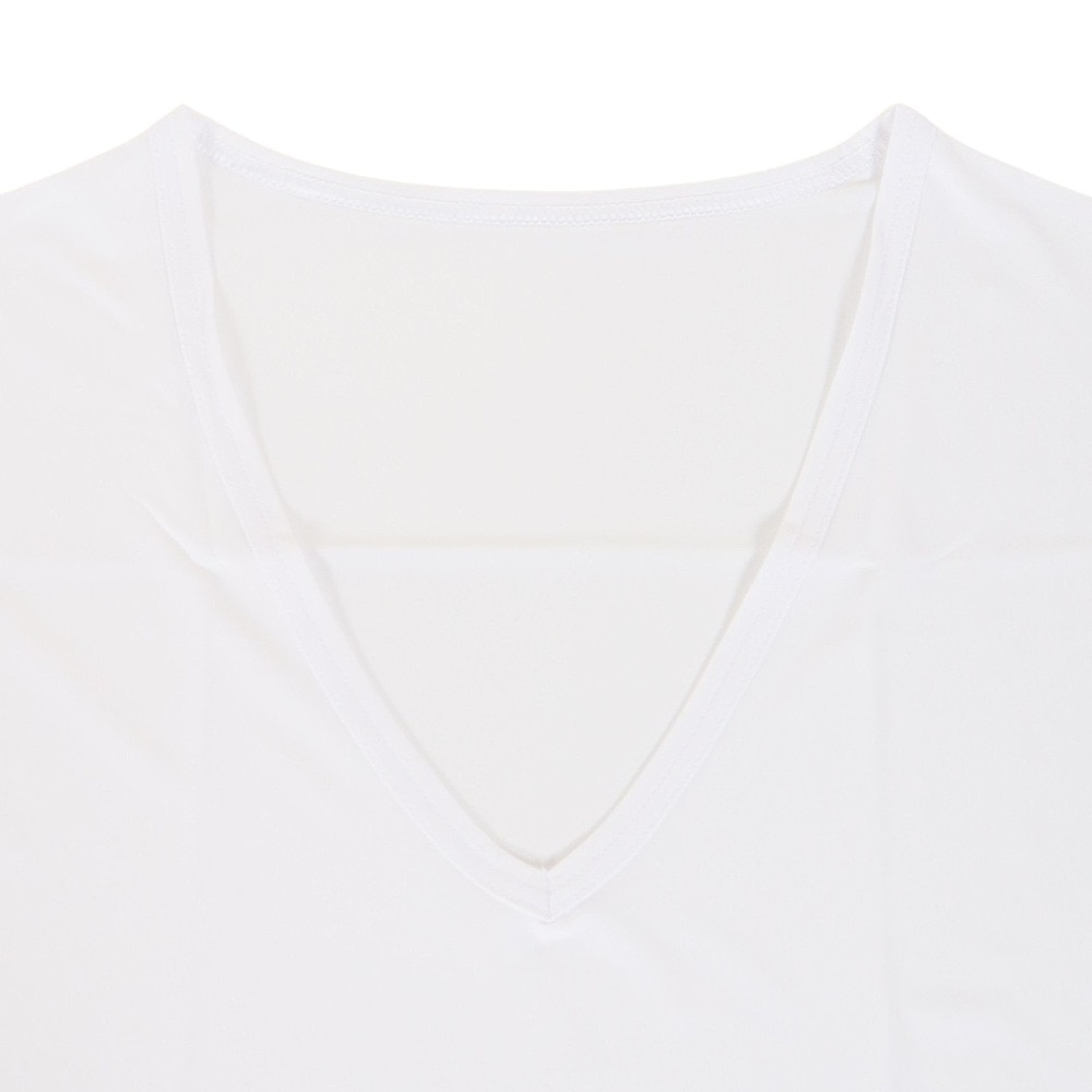 その他ブランド（OTHER BRAND）（メンズ）ドライプラスクール ノースリーブ Vネック アンダーシャツ 891NN3GC0019 冷感 白