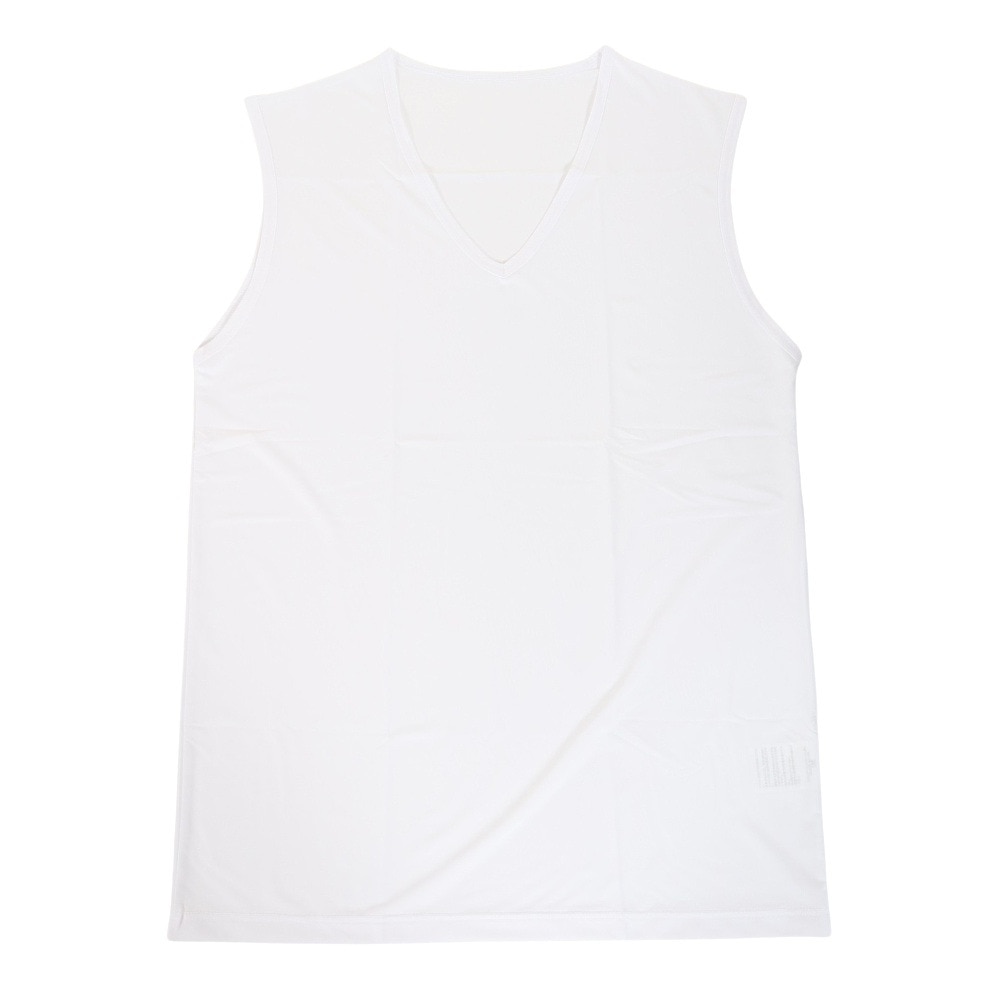 その他ブランド（OTHER BRAND）（メンズ）ドライプラスクール ノースリーブ Vネック アンダーシャツ 891NN3GC0019 冷感 白