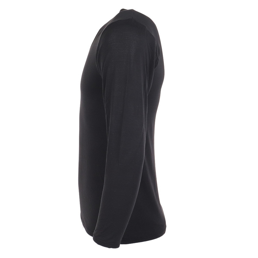 クー（Coo.）（メンズ）ヒートクロス 薄手 Vネックアンダーシャツ 891CO3ES0022 BLK 防寒 