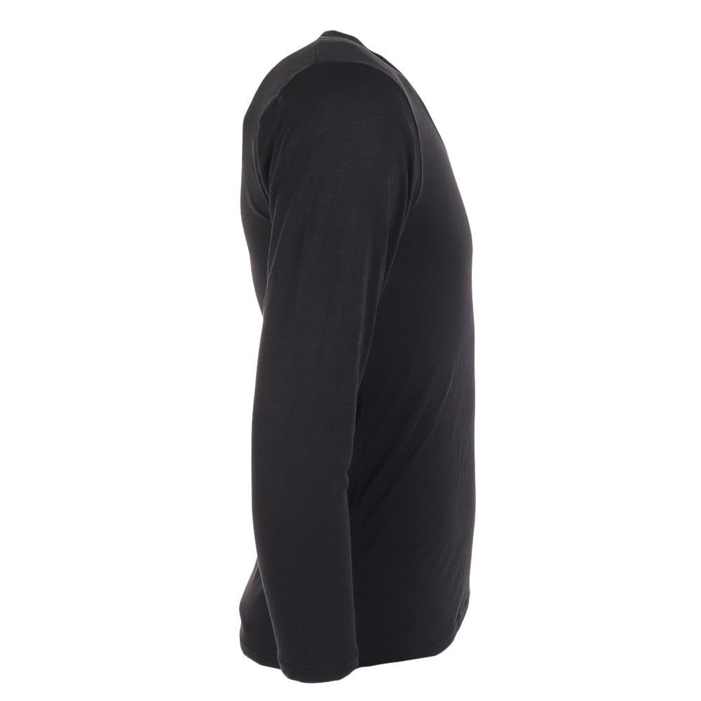 クー（Coo.）（メンズ）ヒートクロス 薄手 Vネックアンダーシャツ 891CO3ES0022 BLK 防寒 