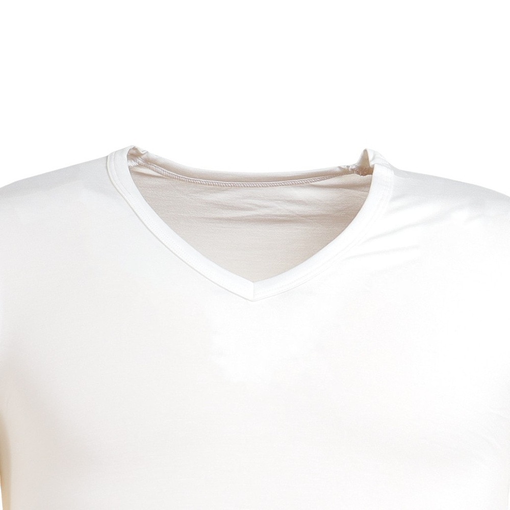 クー（Coo.）（メンズ）ヒートクロス 薄手 Vネックアンダーシャツ 891CO3ES0022 WHT 防寒