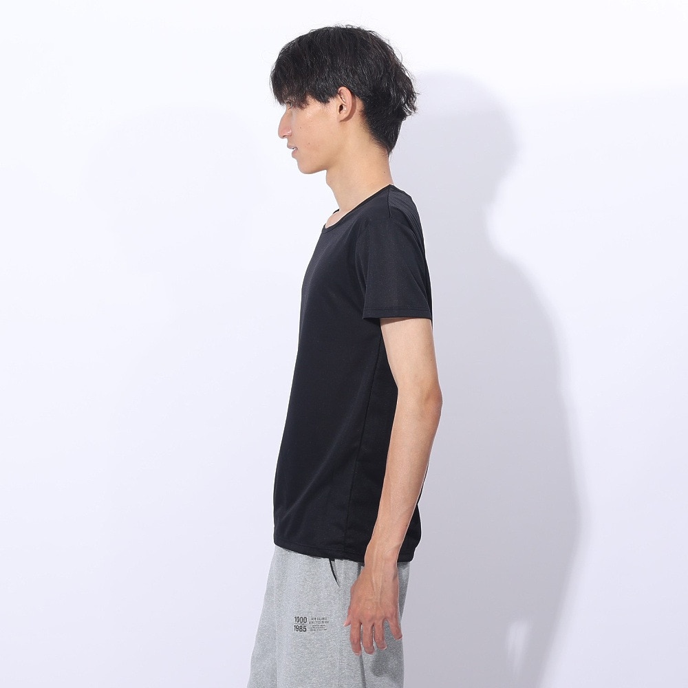 クー（Coo.）（メンズ）ドライプラス 丸首 半袖アンダーシャツ 891CO4GC0001 BLK 吸汗 速乾