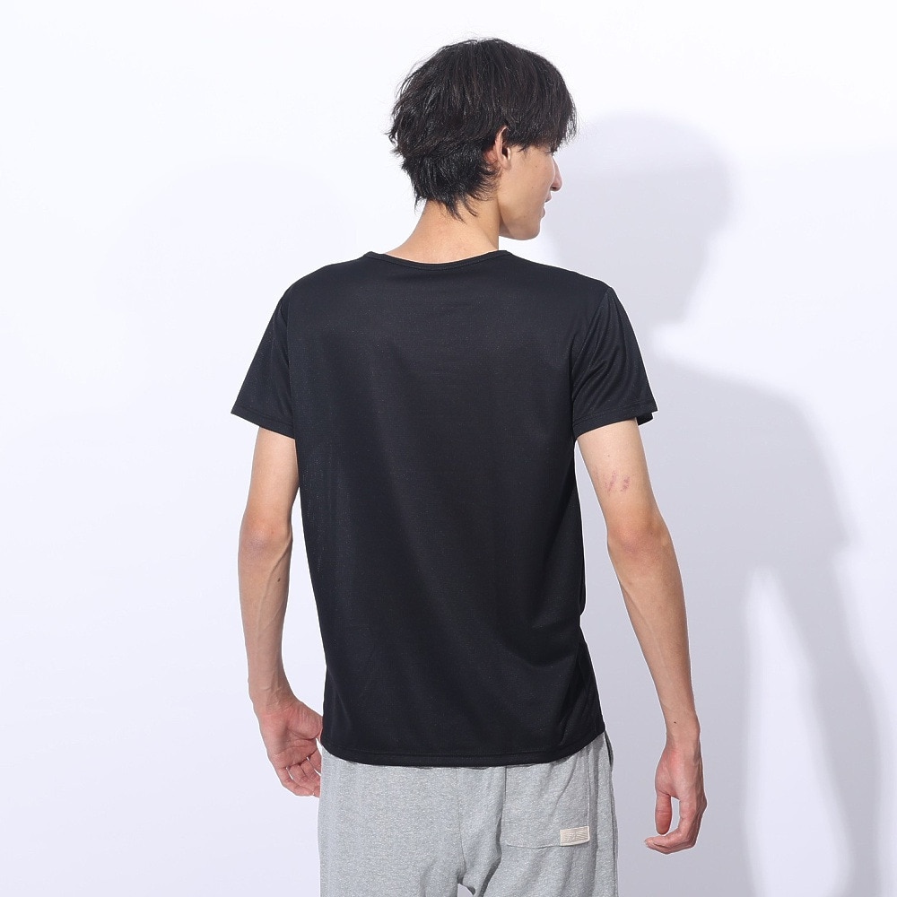 クー（Coo.）（メンズ）ドライプラス 丸首 半袖アンダーシャツ 891CO4GC0001 BLK 吸汗 速乾
