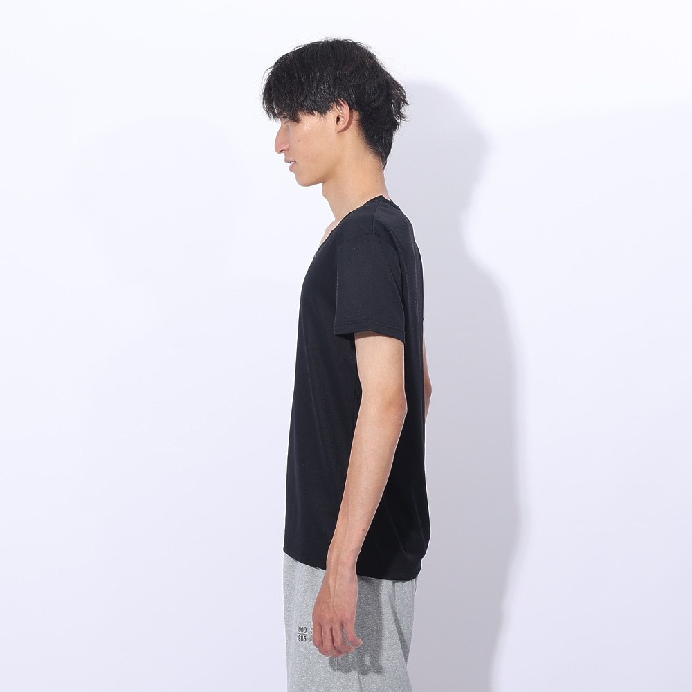 クー（Coo.）（メンズ）ドライプラス Vネック 半袖アンダーシャツ 891CO4GC0002 BLK 吸汗 速乾