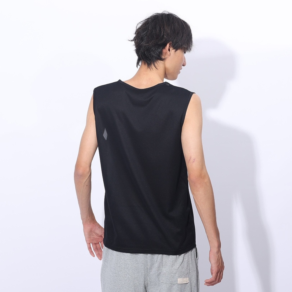 クー（Coo.）（メンズ）ドライプラス Vネック ノースリーブアンダーシャツ 891CO4GC0003 BLK 吸汗 速乾