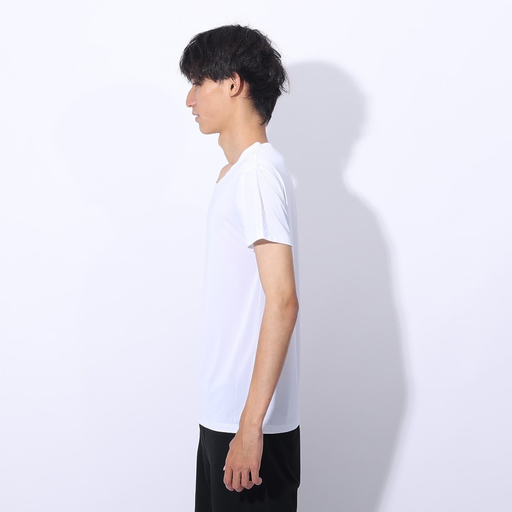 クー（Coo.）（メンズ）ドライプラスクール 半袖クルーネックシャツ 891CO4GC0006 WHT 冷感 白