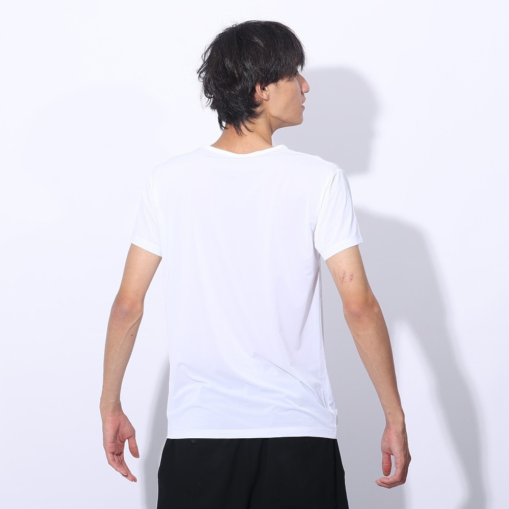 クー（Coo.）（メンズ）ドライプラスクール 半袖クルーネックシャツ 891CO4GC0006 WHT 冷感 白
