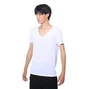 (メンズ)ドライプラスクール 半袖Vネックシャツ 891CO4GC0007 WHT 冷感