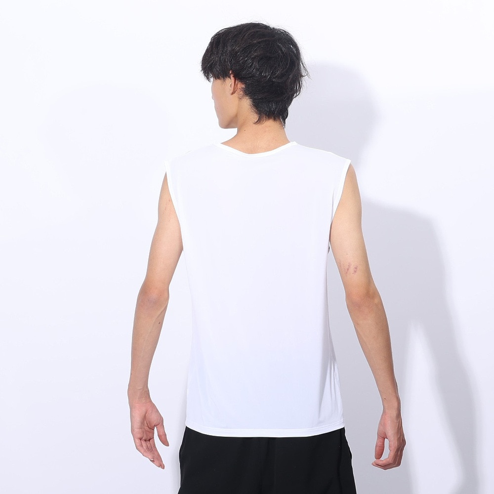 クー（Coo.）（メンズ）ドライプラスクール Vネックノースリーブシャツ 891CO4GC0008 WHT 冷感 白