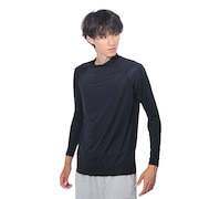 (メンズ)ドライプラスクール ハイネック 長袖アンダーシャツ 891CO4GC0012 BLK 冷感 黒