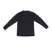 (メンズ)ヒートクロス 薄手 長袖 クルーネックシャツ 891CO4ES0121 BLK S-3Lサイズ 黒 吸湿発熱 保温 抗菌 防臭