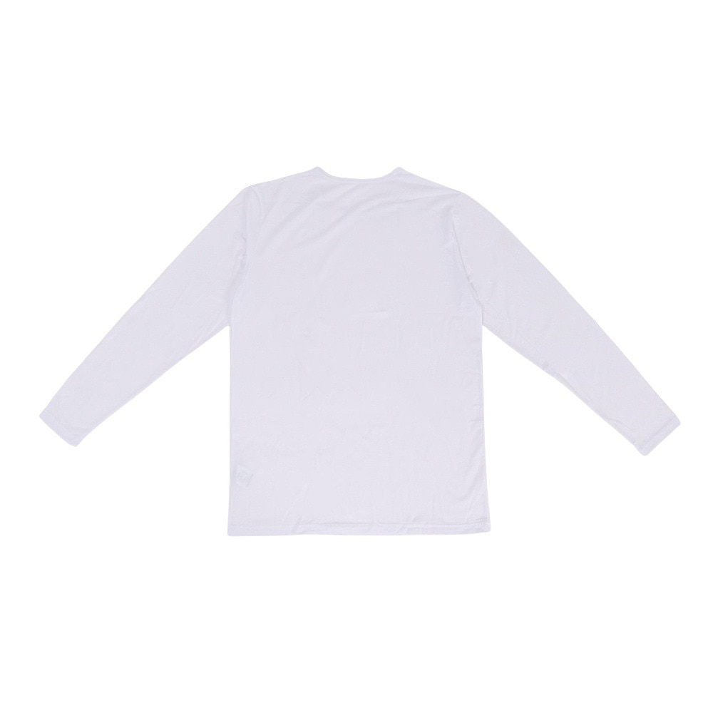 クー（Coo.）（メンズ）ヒートクロス 薄手 長袖 クルーネックシャツ 891CO4GC0124 WHT S-Lサイズ 白 吸湿発熱 保温 抗菌 防臭
