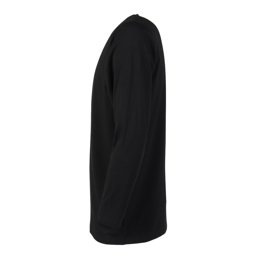 クー（Coo.）（メンズ）ヒートクロス 薄手 9分袖Vネック インナーシャツ 891CO4GC0125 BLK 保温 発熱素材 M-LLサイズ