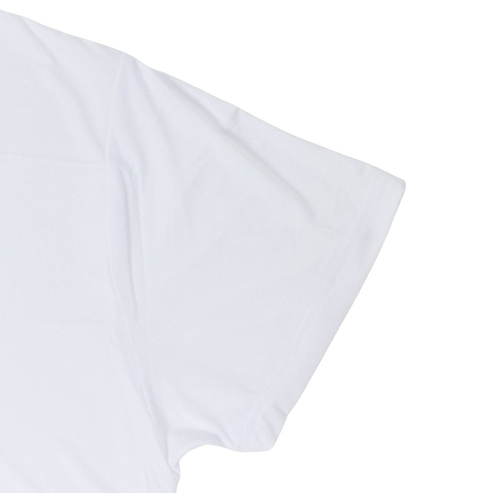 クー（Coo.）（メンズ）丸首半袖シャツ ドライプラスクール 白 S-3Lサイズ891CO5GC0001 WHT UPF50+ 紫外線対策 吸汗速乾 接触冷感 抗菌 防臭 新調 肌着