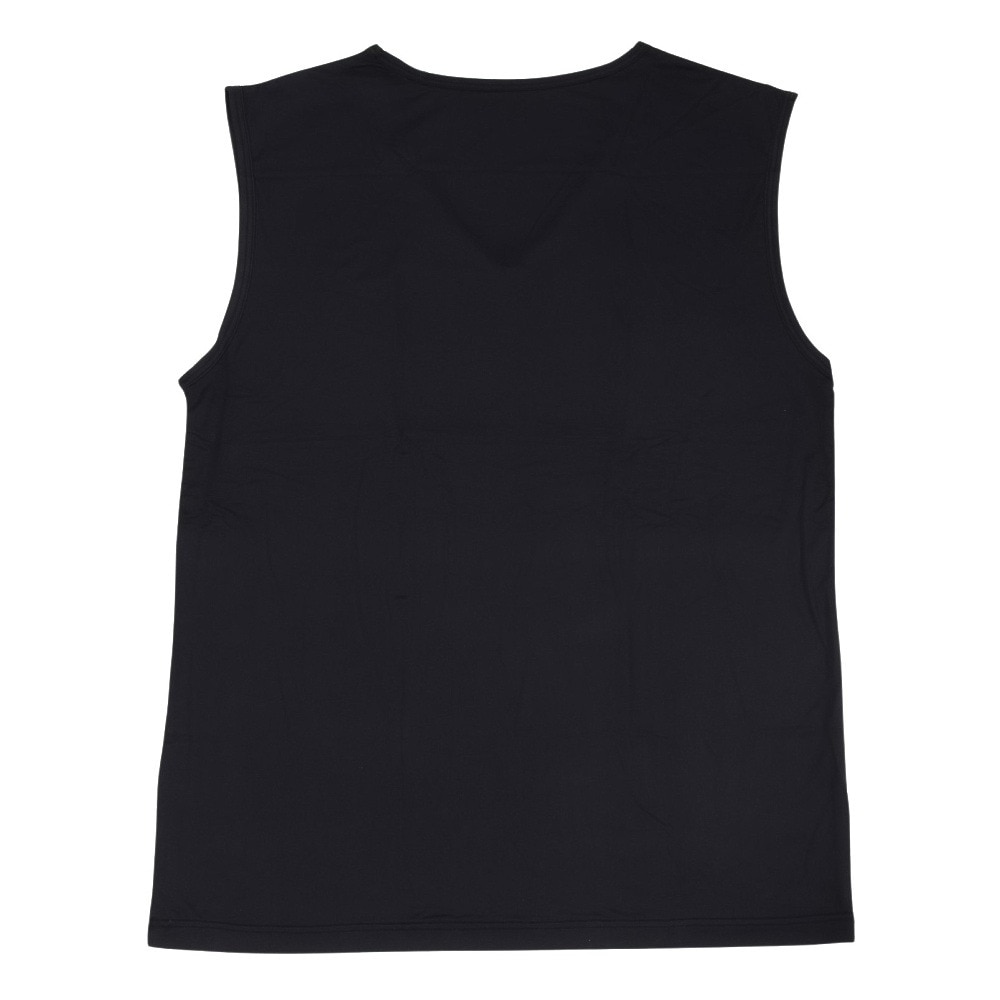 クー（Coo.）（メンズ） ノースリーブシャツ ドライプラスクール Vネック黒 S-3Lサイズ 891CO5GC0003 BLK UPF50+ 紫外線対策 吸汗速乾 接触冷感 抗菌 防臭 