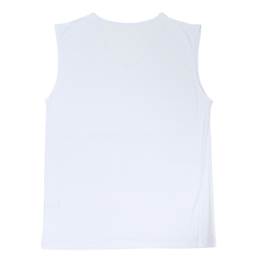 クー（Coo.）（メンズ） ノースリーブシャツ ドライプラスクール Vネック 白 S-3Lサイズ 891CO5GC0003 WHT UPF50+ 紫外線対策 吸汗速乾 接触冷感 抗菌 防臭 