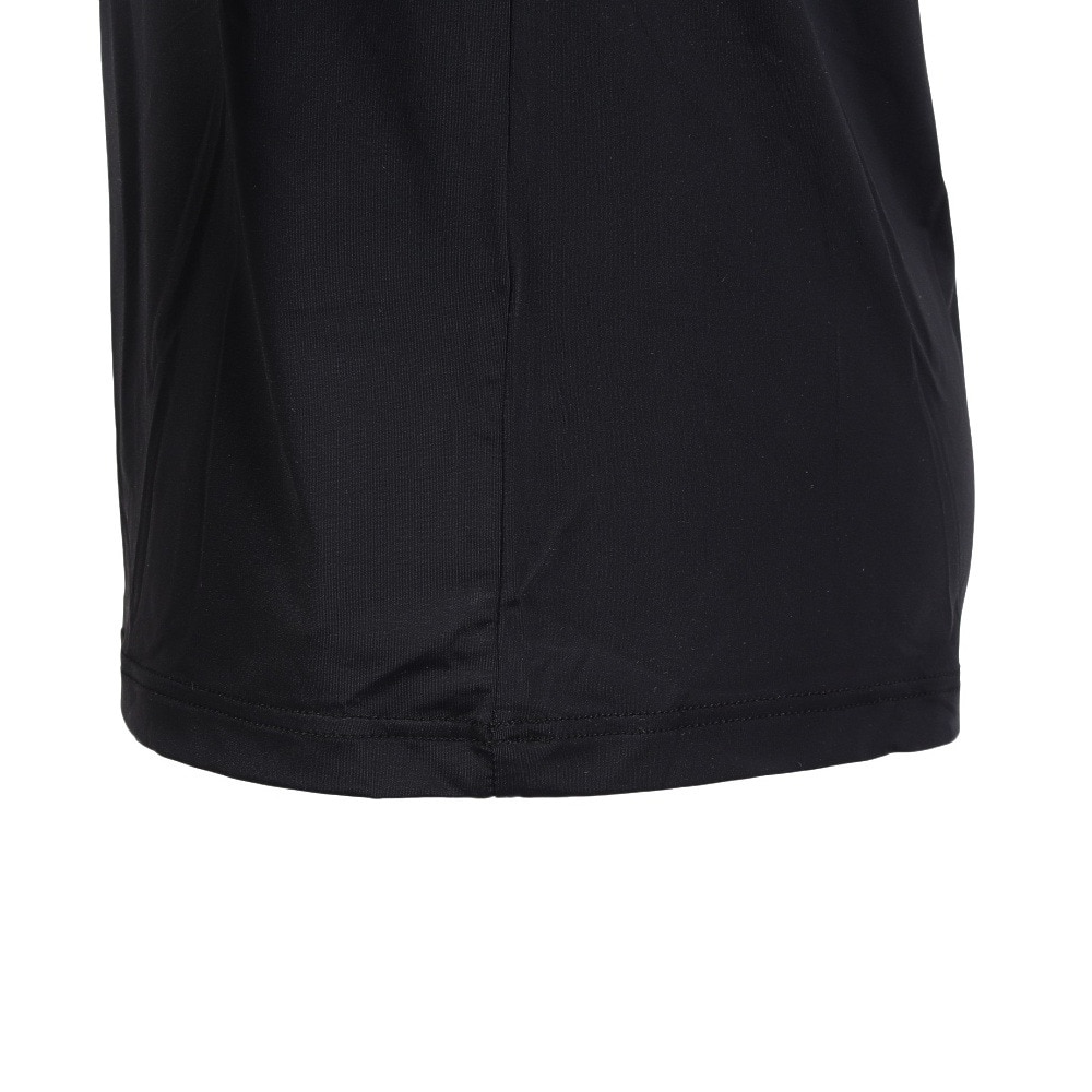 クー（Coo.）（メンズ）Vネック 長袖シャツ ドライプラスクール 黒 S-3Lサイズ 891CO5GC0004 BLK UPF50+ 紫外線対策 吸汗速乾 接触冷感 抗菌 防臭 新調 肌着